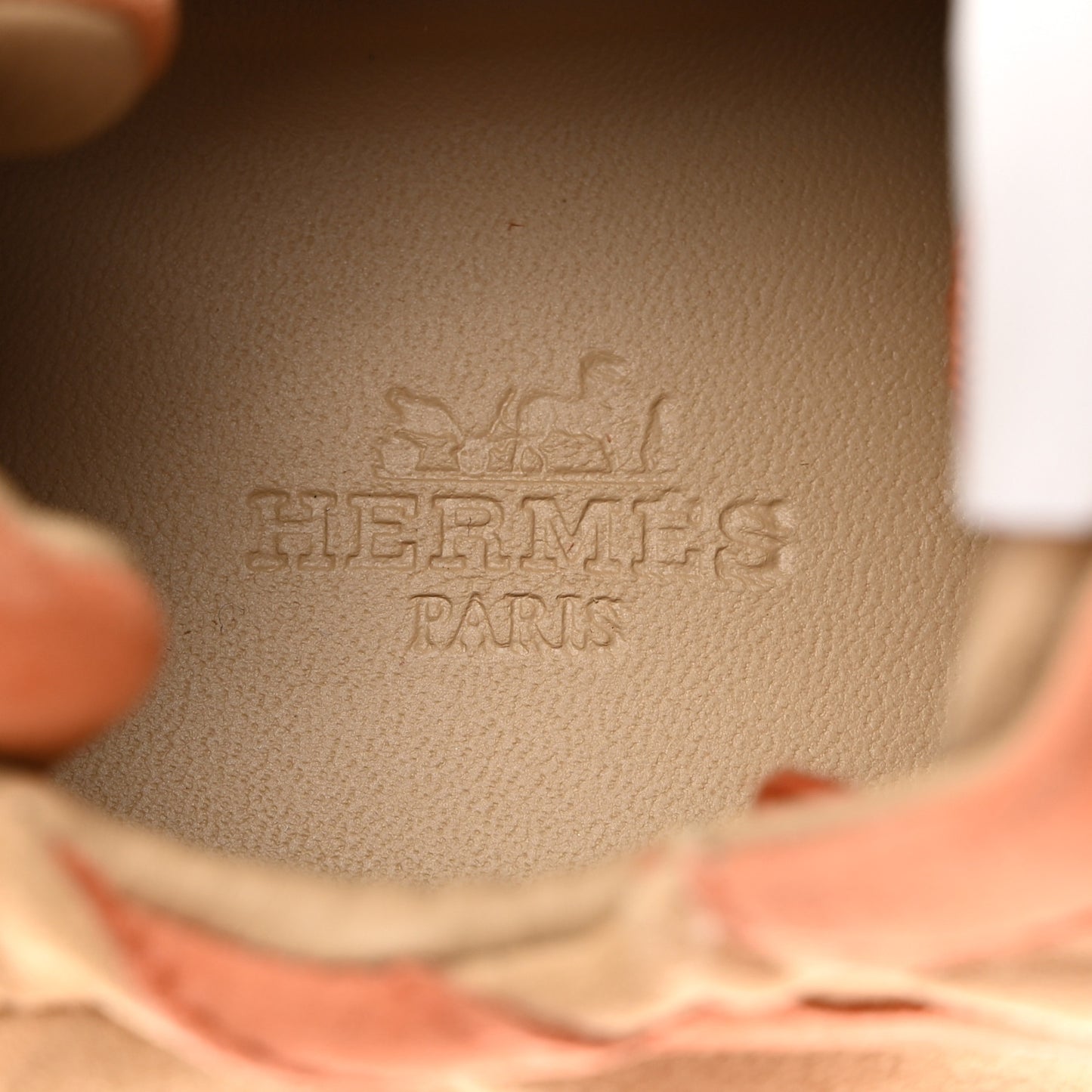 Suede Goatskin Jet Sneakers 37.5 Beige Natura Orange Nacarat