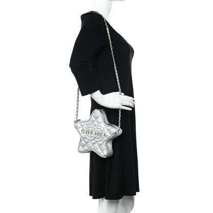 Chanel Metallic Lambskin Walk Of Fame Bag Silver 3 of 12