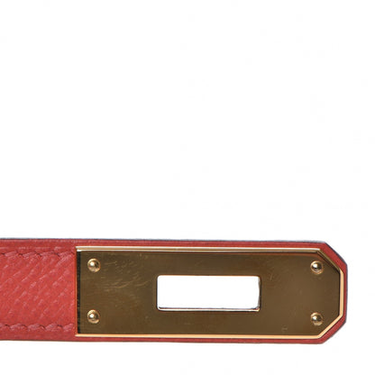 Hermes Epsom Kelly Cut Clutch Pochette Rose Jaipur 17 of 30