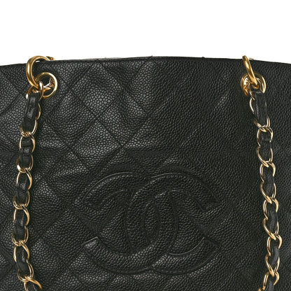 Chanel Caviar Quilted Petit Timeless Tote PTT Black 8 of 10