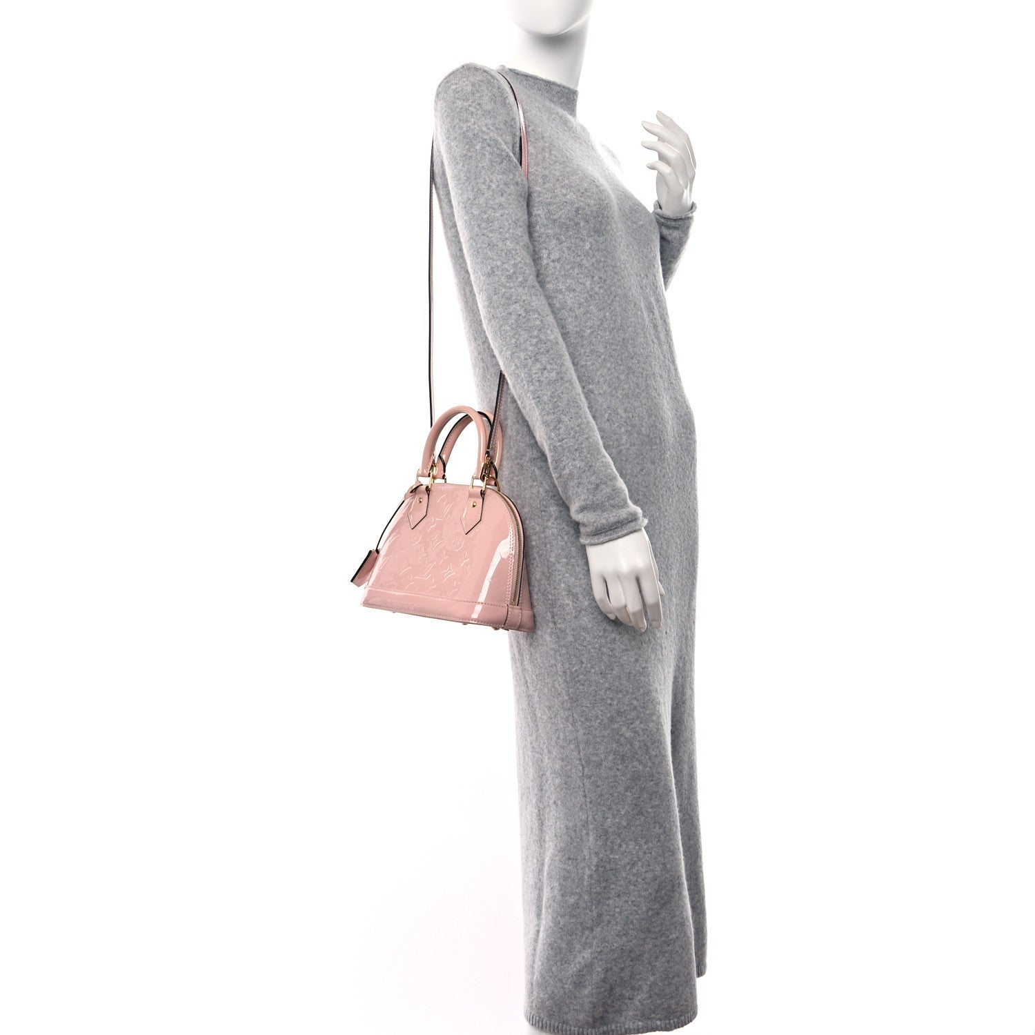 Louis Vuitton Vernis Alma BB Rose Ballerine 2 of 8