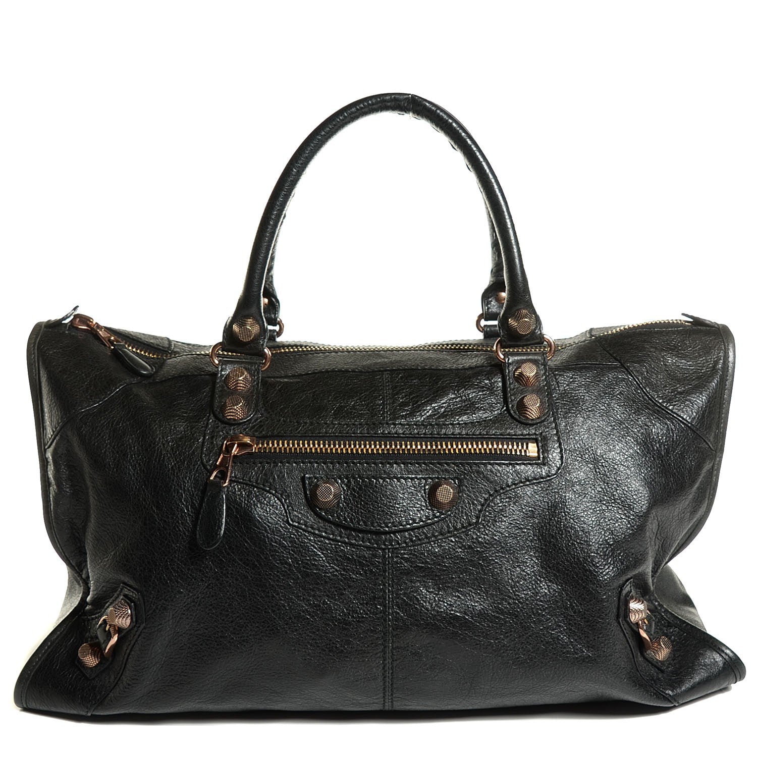 Balenciaga Agneau Giant 12 Rose Gold Hardware Work Black 1 of 11