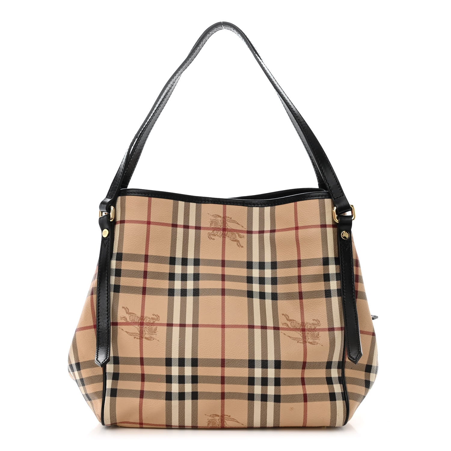 Burberry Haymarket Check Small Canterbury Tote Black 1 of 12