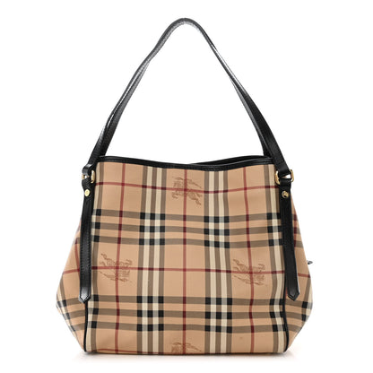 Burberry Haymarket Check Small Canterbury Tote Black 1 of 12