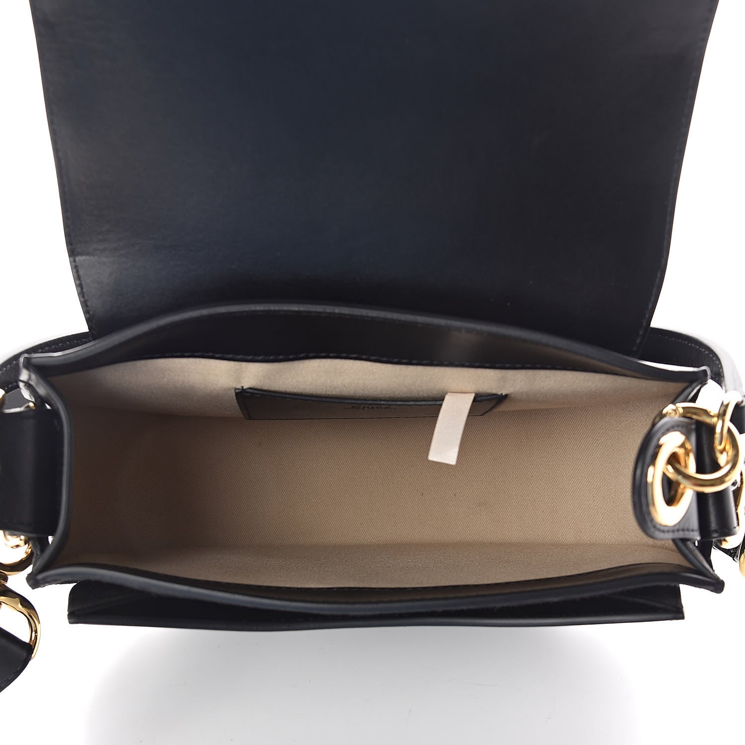 Chloe Calfskin Suede Large Tess Bag Black 5 of 9