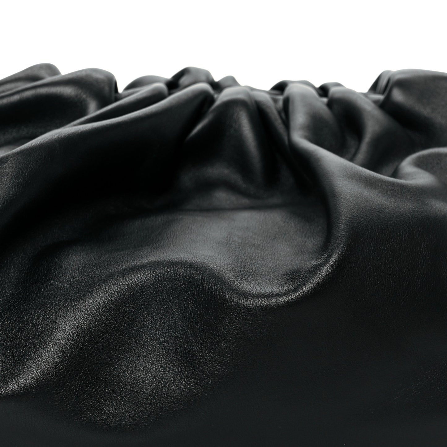 Smooth Butter Calf The Pouch Oversized Clutch Black