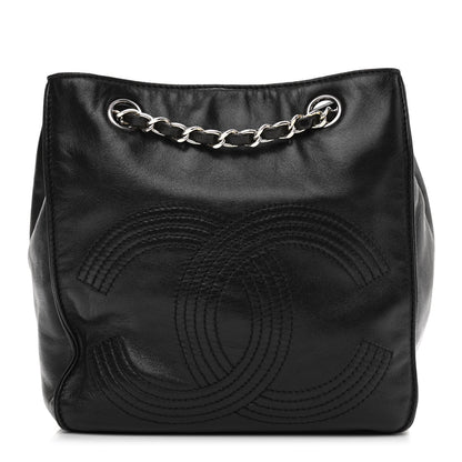 Chanel Lambskin CC Shoulder Bag Black 2 of 10