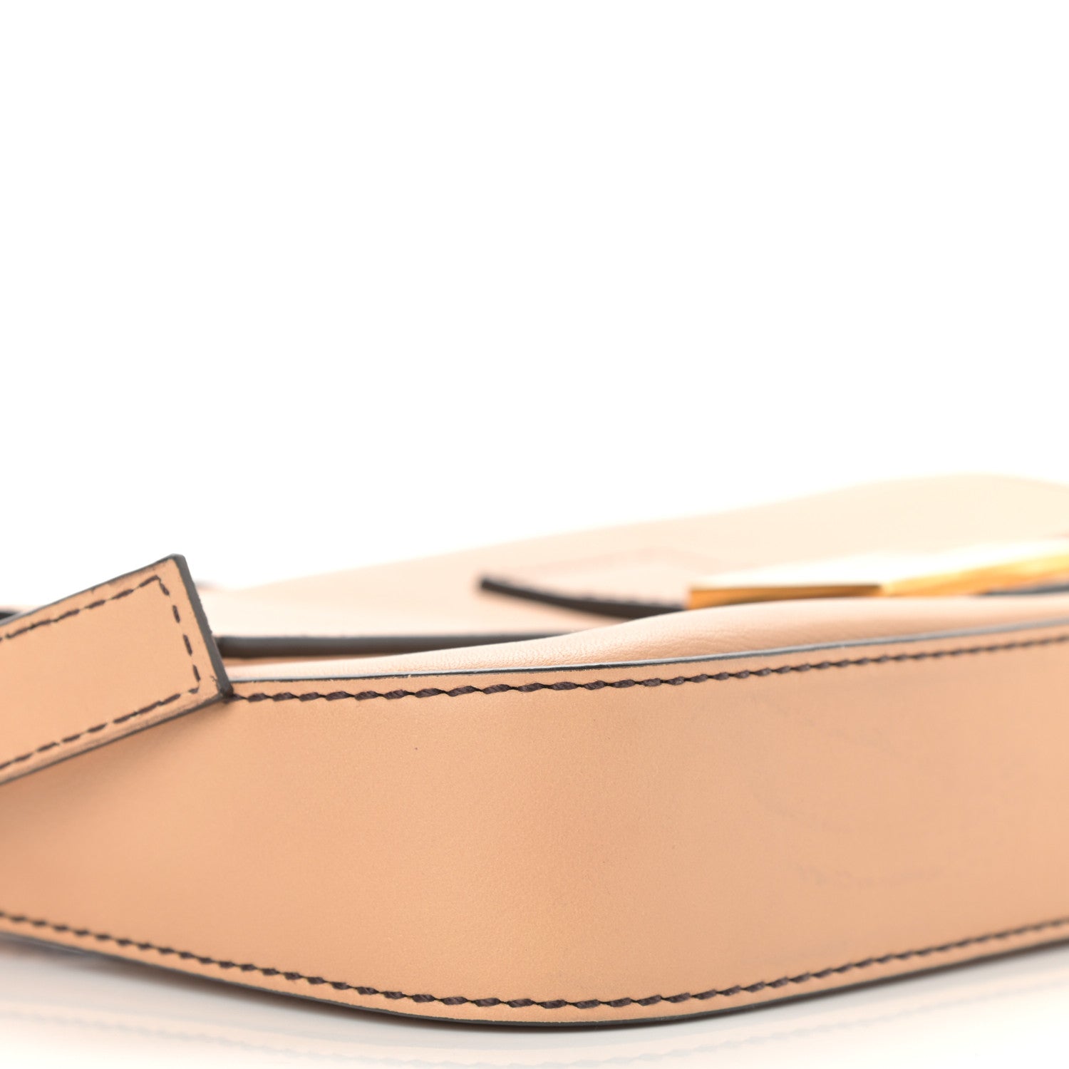 Fendi Vitello Flamingo Enamel Interchangeable Strap Baguette Beige 9 of 11