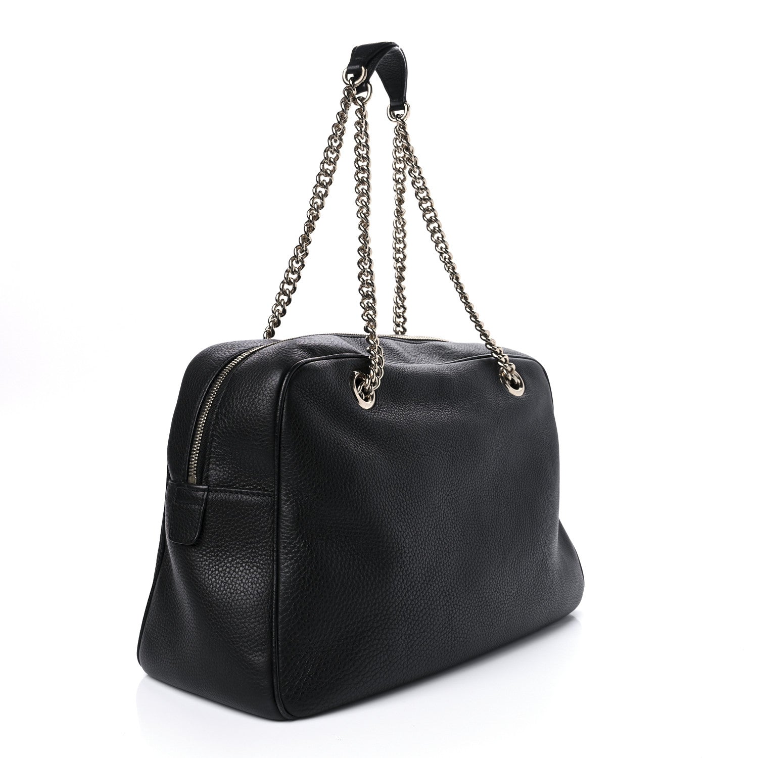 Gucci Pebbled Calfskin Medium Soho Bowler Black 3 of 10