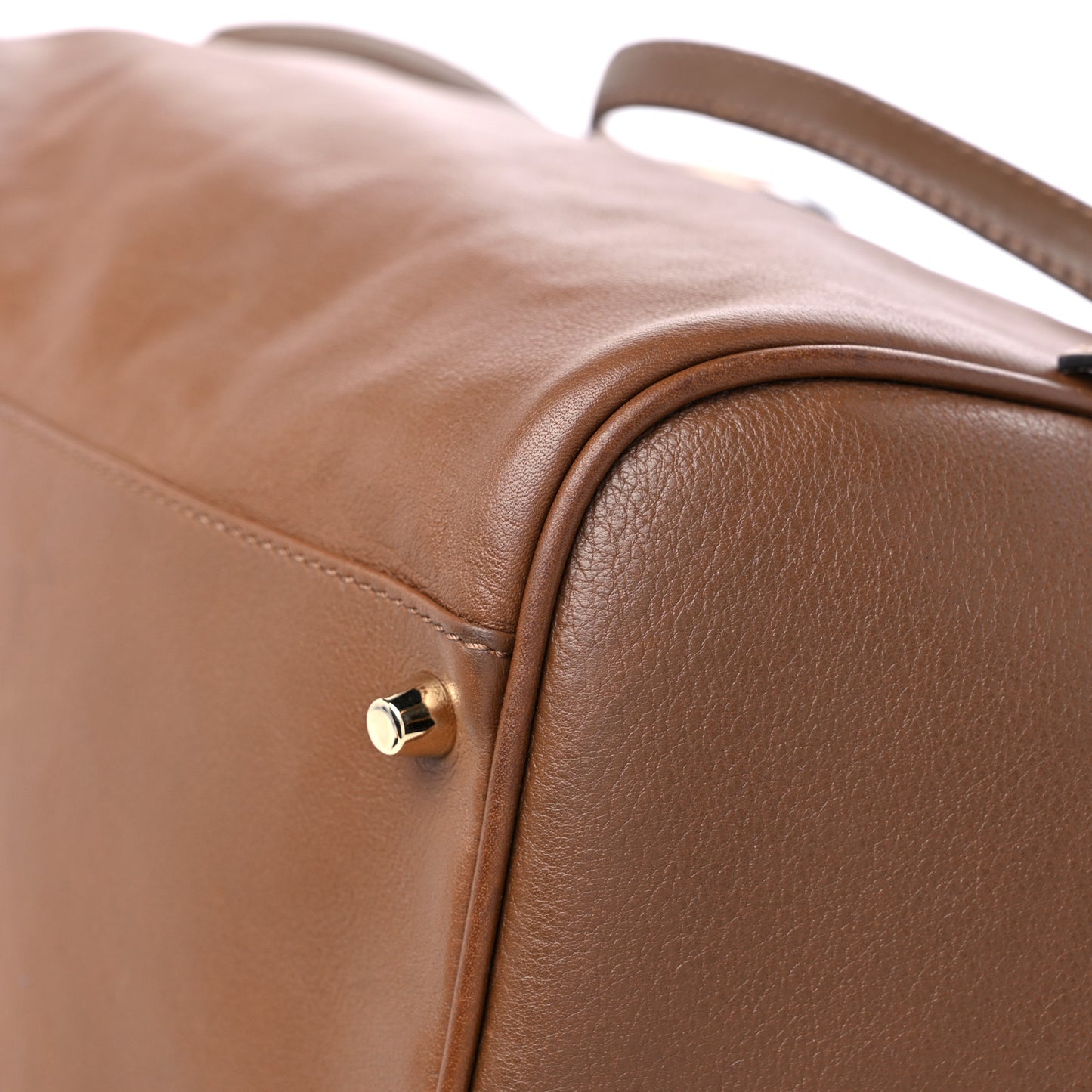 Calfskin Haymarket Check Small Canterbury Tote Brown