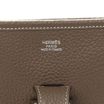 Hermes Taurillon Clemence Evelyne III GM Etoupe 6 of 11