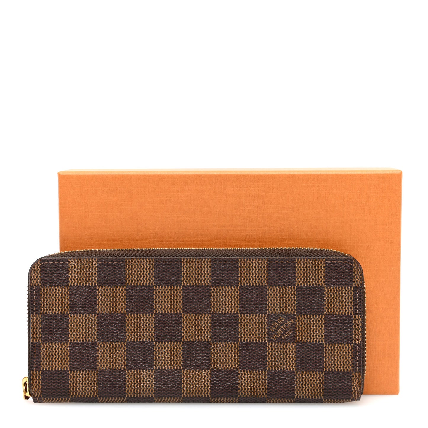 Damier Ebene Clemence Wallet Cherry