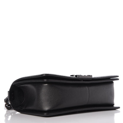 Chanel Caviar Quilted Medium Boy Flap So Black 4 of 8