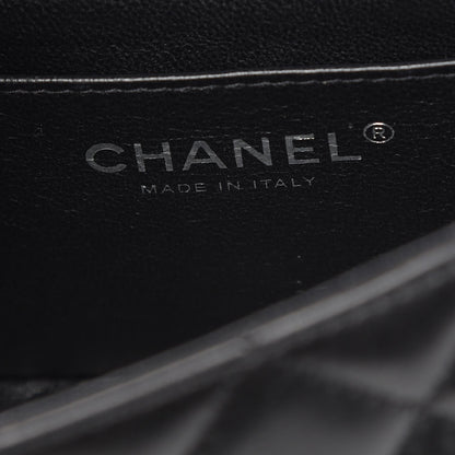 Chanel Lambskin Quilted Mini Rectangular Flap Black 7 of 8