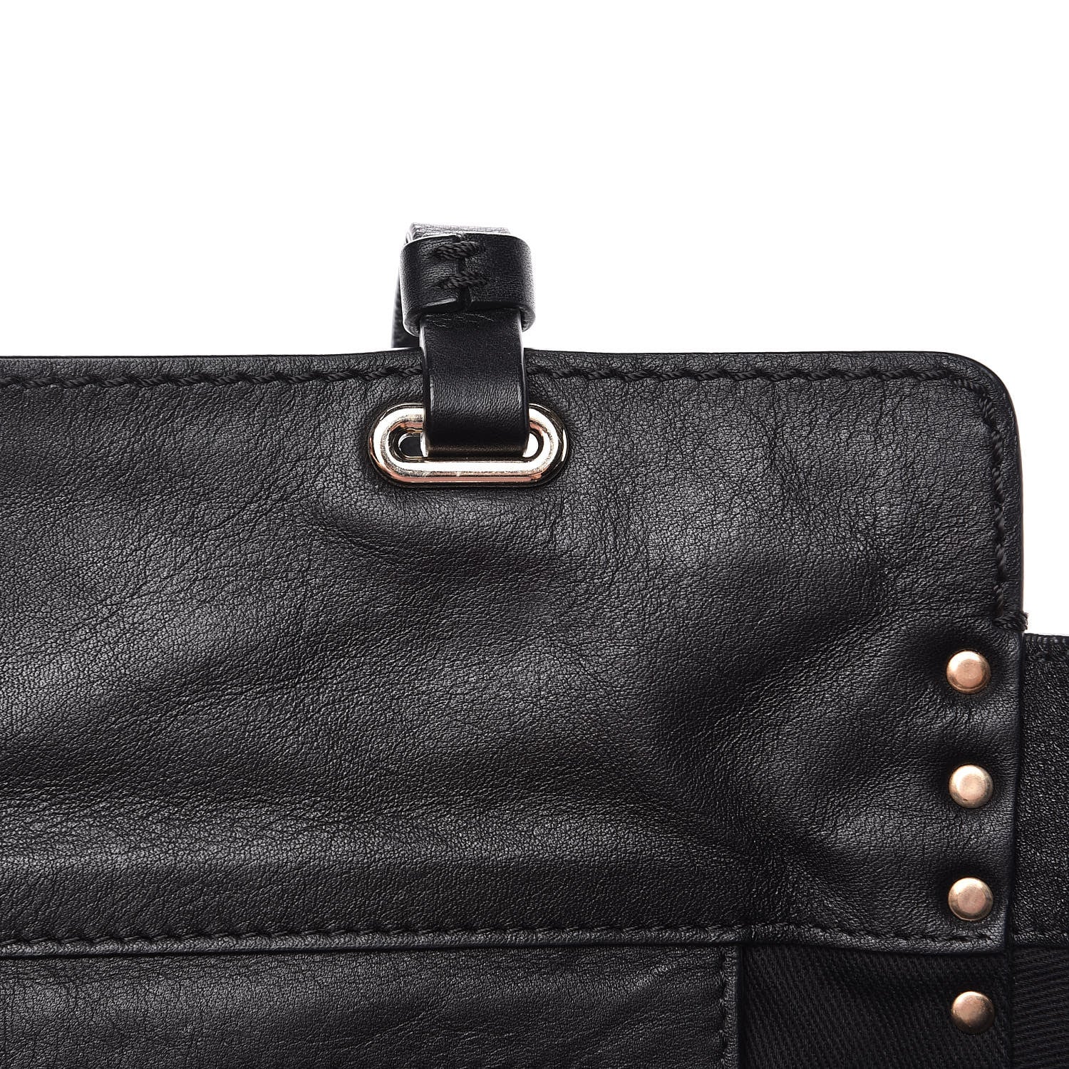 Valentino Garavani Vitello Medium Rockstud Tote Black 7 of 11
