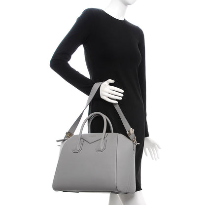 Givenchy Sugar Goatskin Medium Antigona Pearl Grey 2 of 7