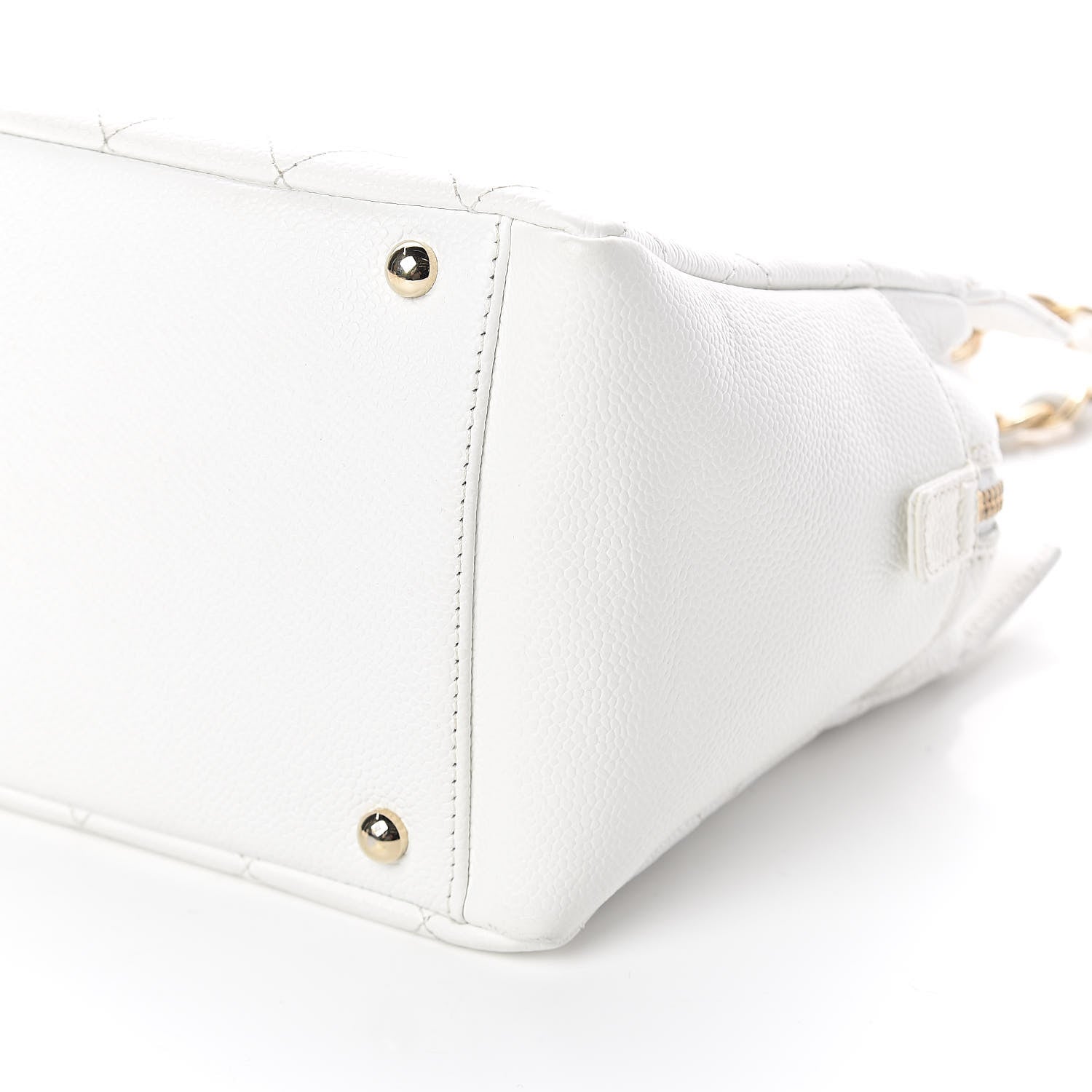 Chanel Caviar Quilted Petit Timeless Tote PTT White 10 of 10