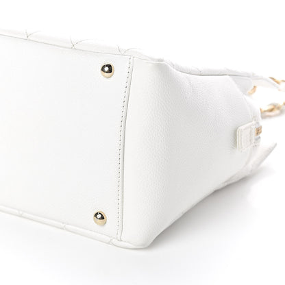Chanel Caviar Quilted Petit Timeless Tote PTT White 10 of 10