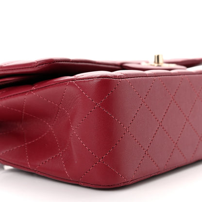 Chanel Lambskin Quilted Medium Double Flap Burgundy 5 of 10