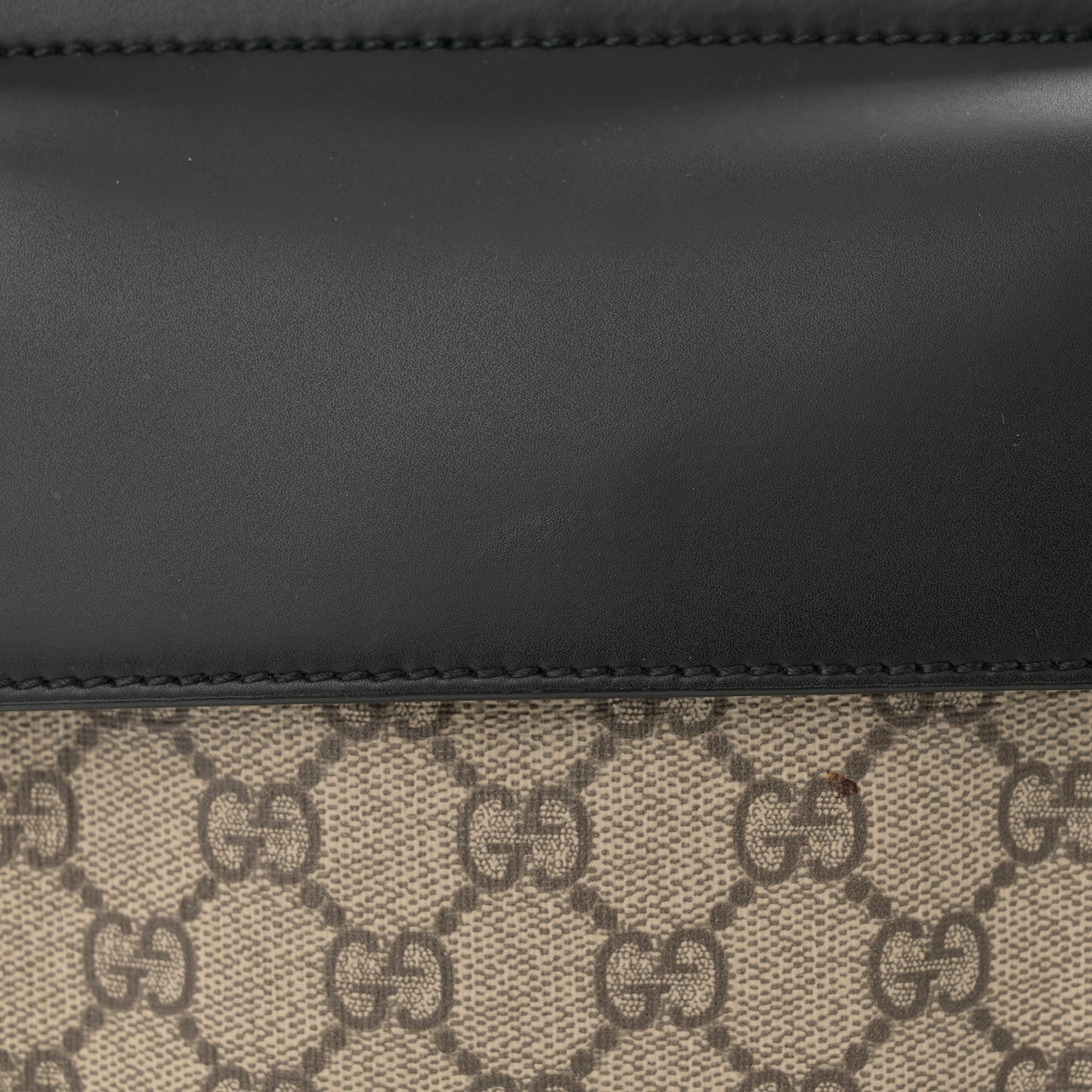 GG Supreme Monogram Web Belt Bag Black