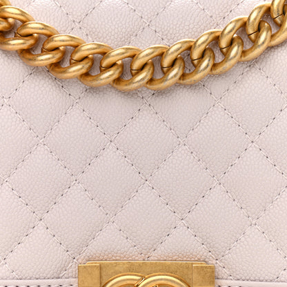 Chanel Caviar Quilted Chain Around Medium Boy Flap Light Purple 8 of 10