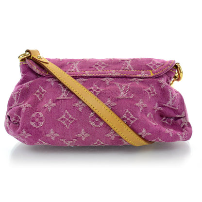 Louis Vuitton Monogram Denim Mini Pleaty Fuchsia 3 of 8