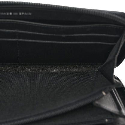 Chanel Caviar Quilted Boy Long Zip Around Wallet Black 5 of 8