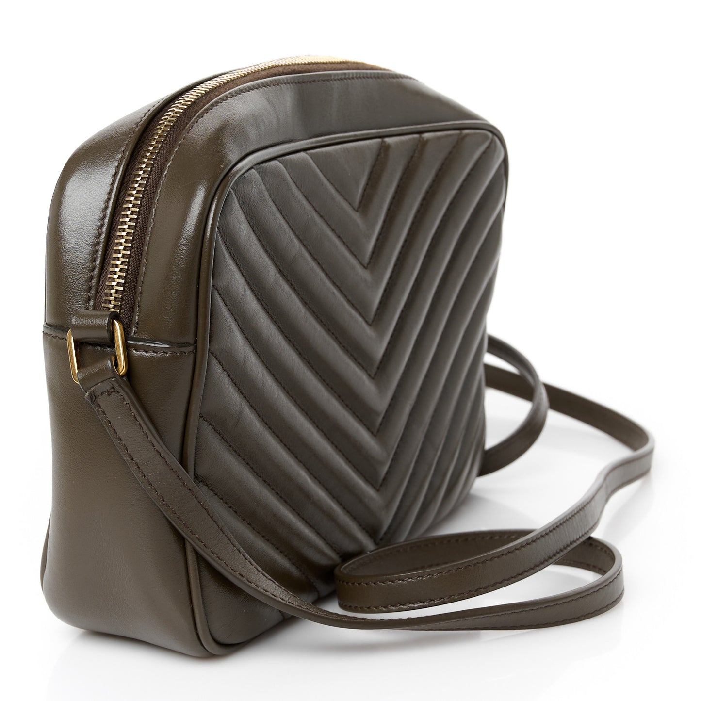 Calfskin Matelasse Monogram Lou Camera Bag Light Musk