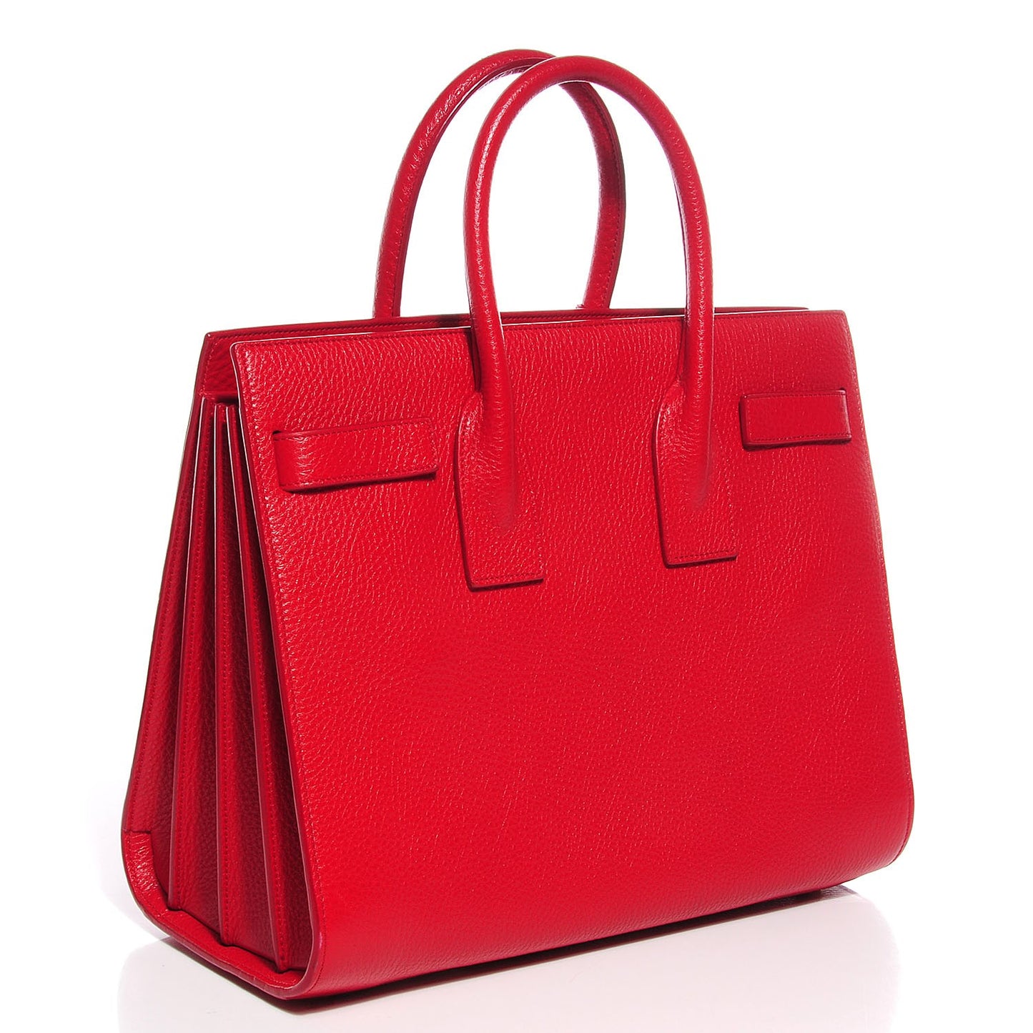 Grained Calfskin Small Sac De Jour Lipstick Red