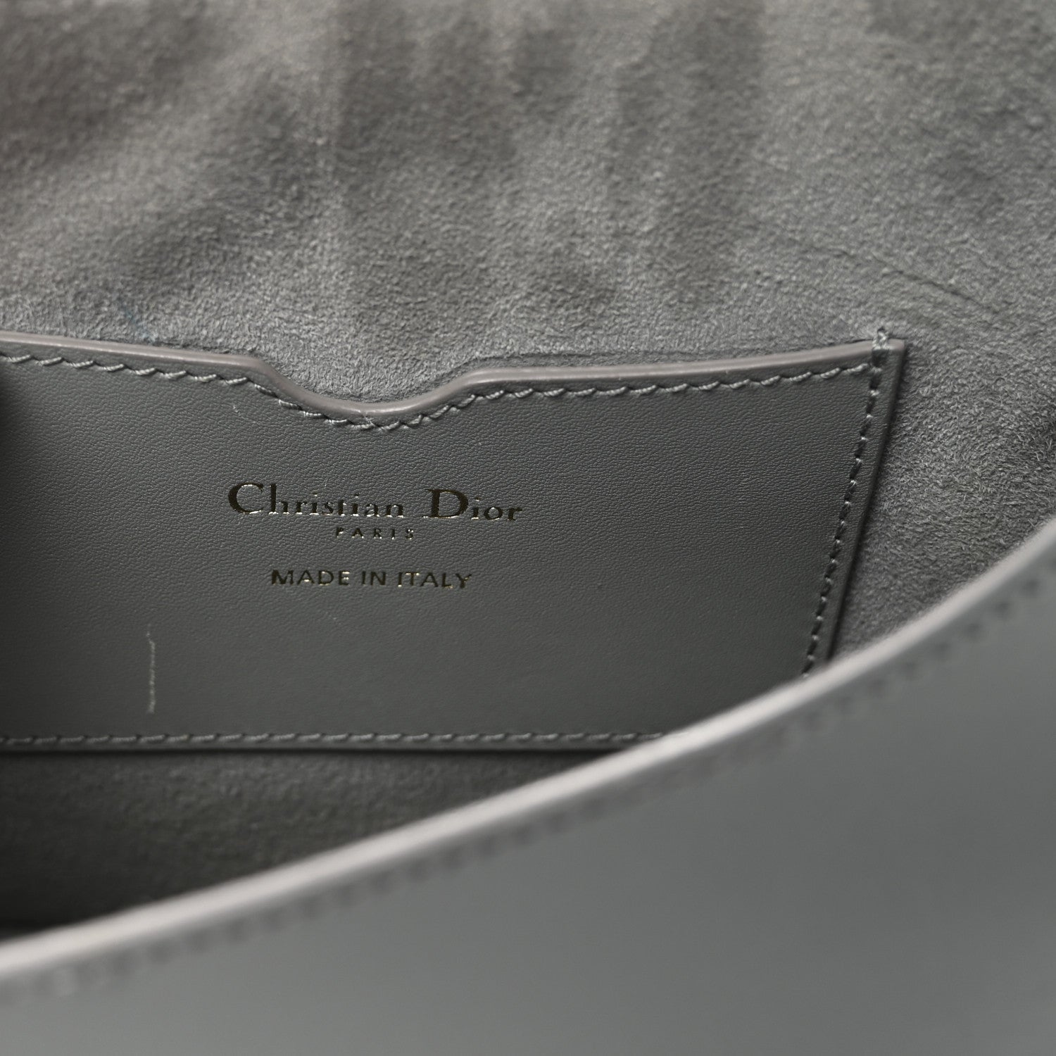 Christian Dior Box Calfskin Medium Bobby Flap Gray 6 of 10