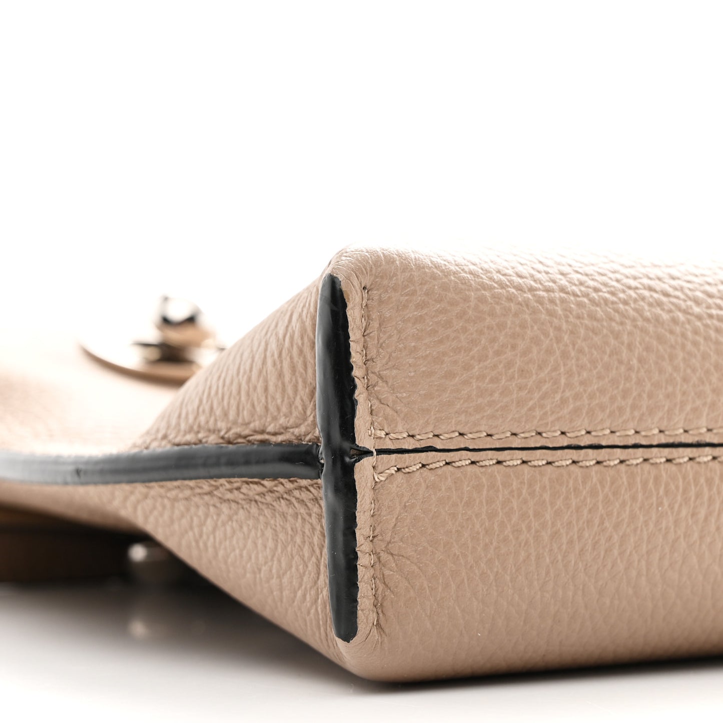 Grained Calfskin Small Missy Bag Sand