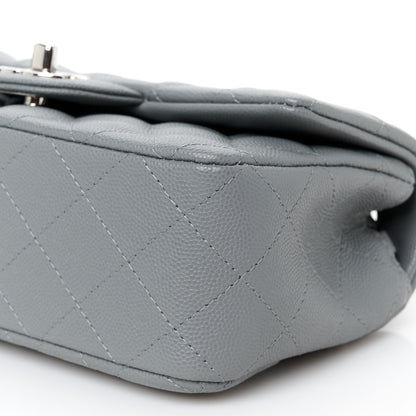 Chanel Caviar Quilted Mini Rectangular Flap Grey 11 of 11
