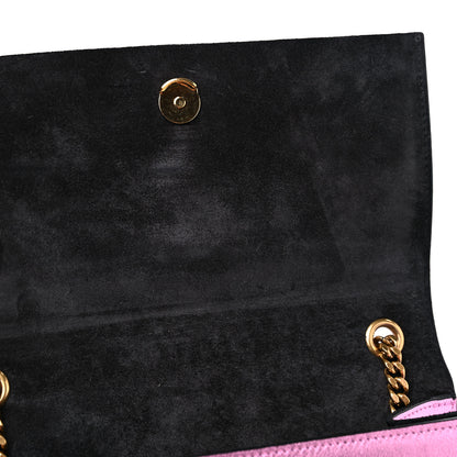 Saint Laurent Metallic Calfskin Small Classic Monogram Kate Tassel Satchel Pink 9 of 10