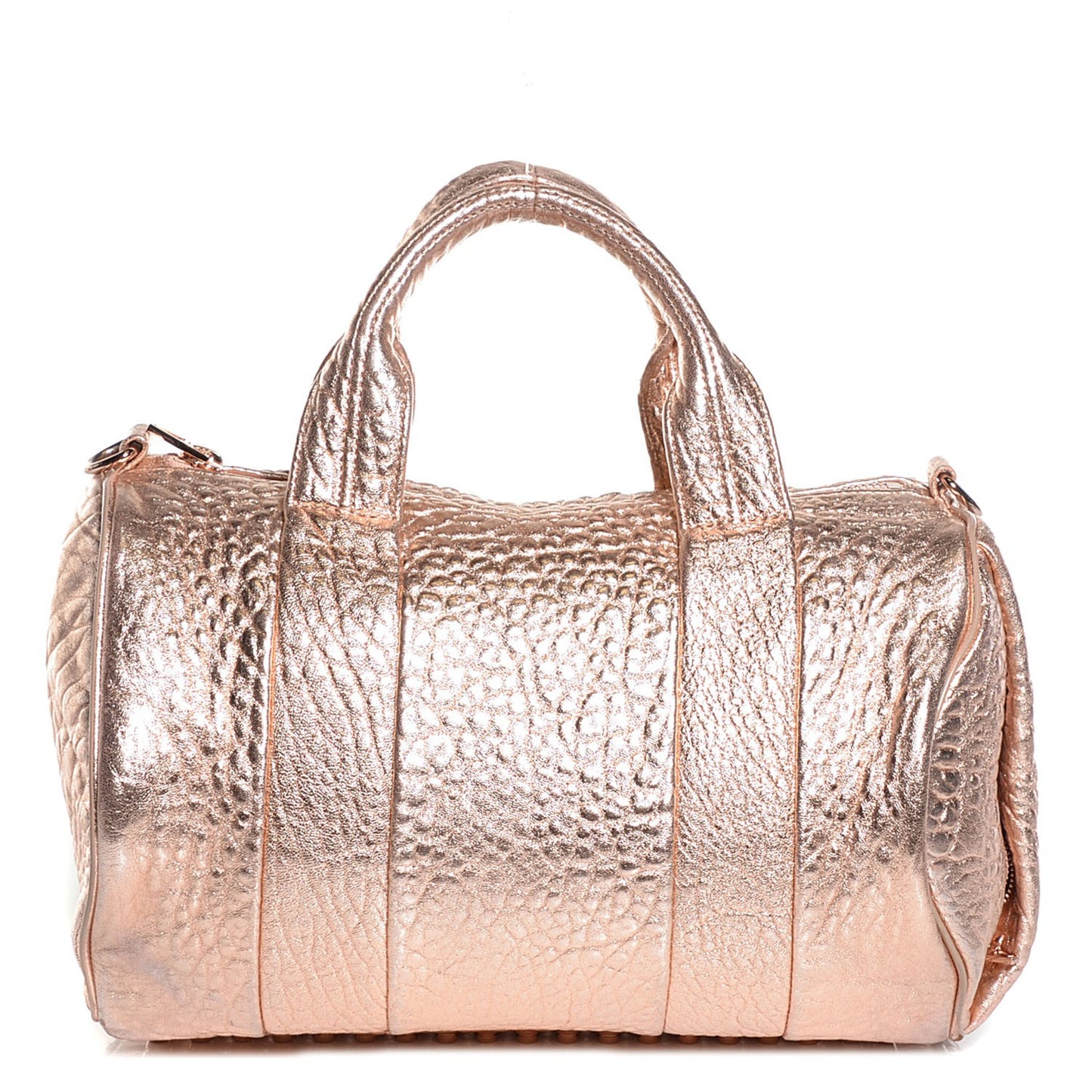 Pebbled Lambskin Rocco Rose Gold Hardware