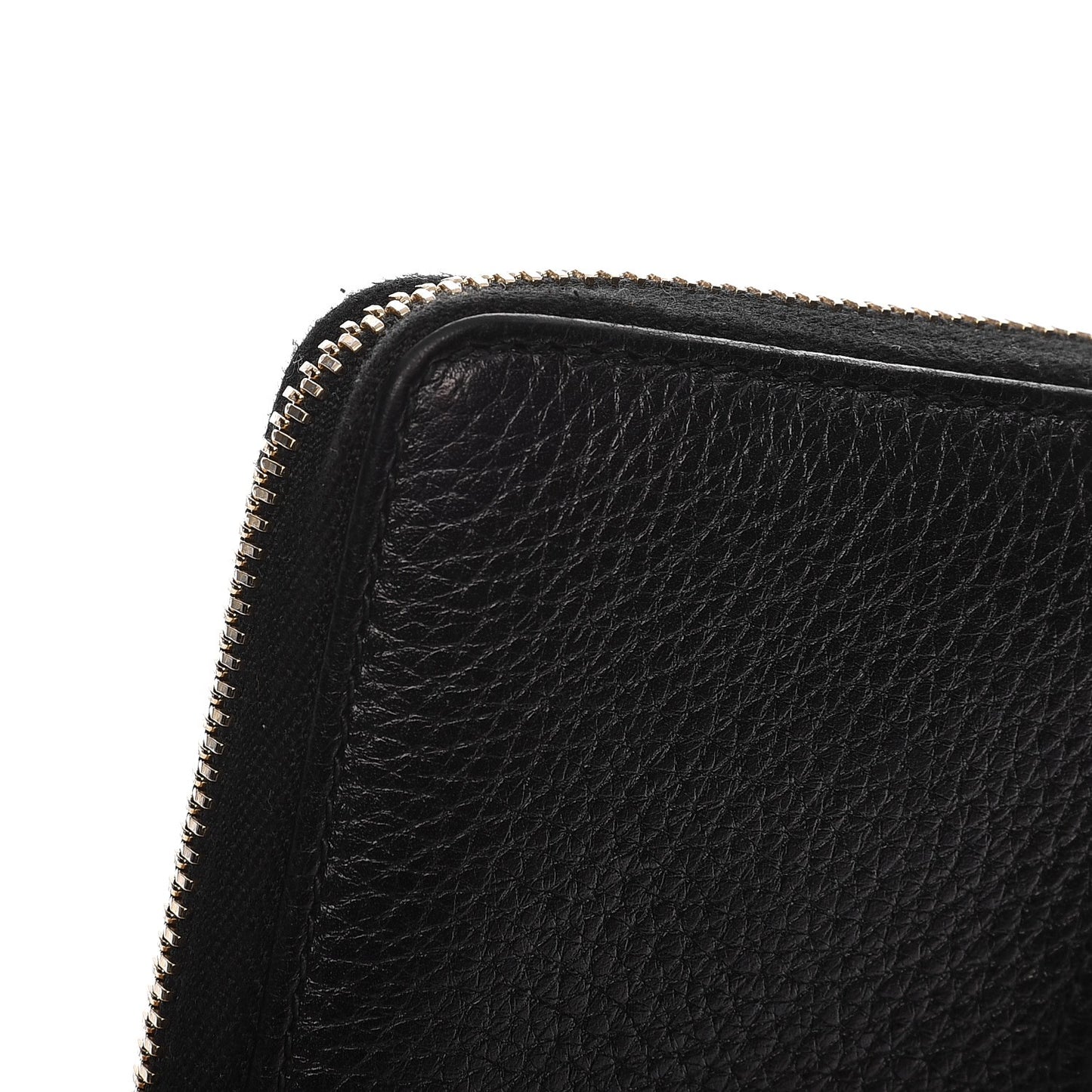 Calfskin Soho Zip Around Wallet Black