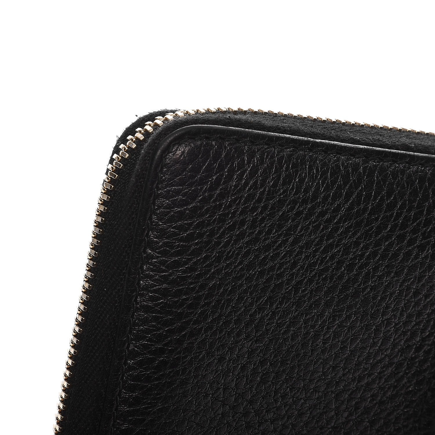 Gucci Calfskin Soho Zip Around Wallet Black 9 of 10