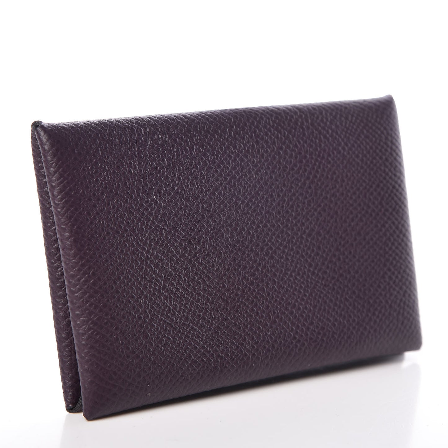 Epsom Calvi Card Case Raisin