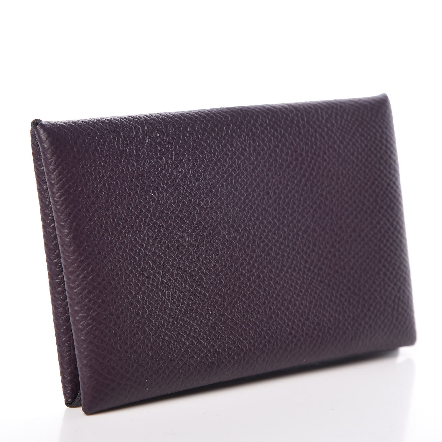 Hermes Epsom Calvi Card Case Raisin 3 of 6