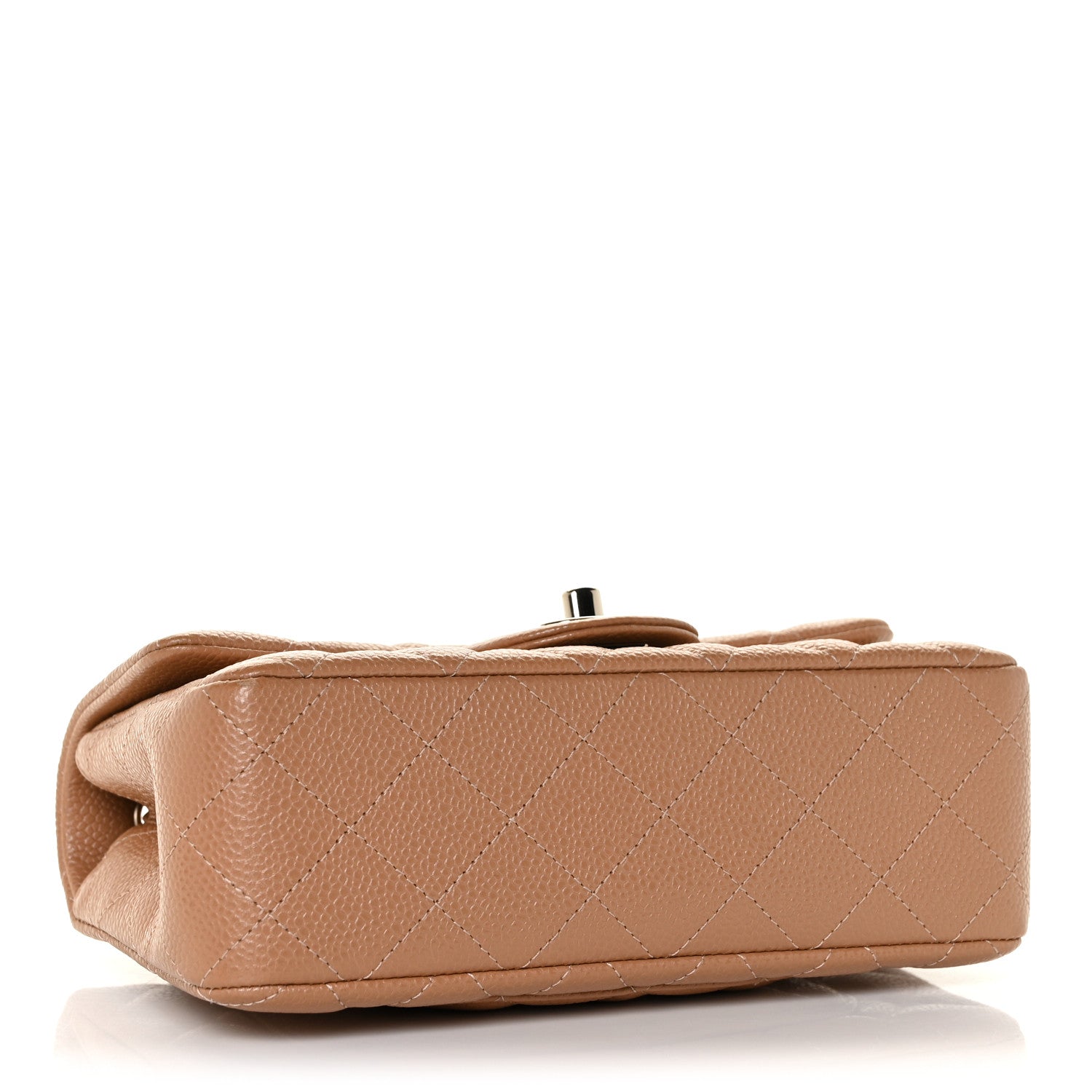 Chanel Caviar Quilted Mini Rectangular Flap Light Brown 4 of 12