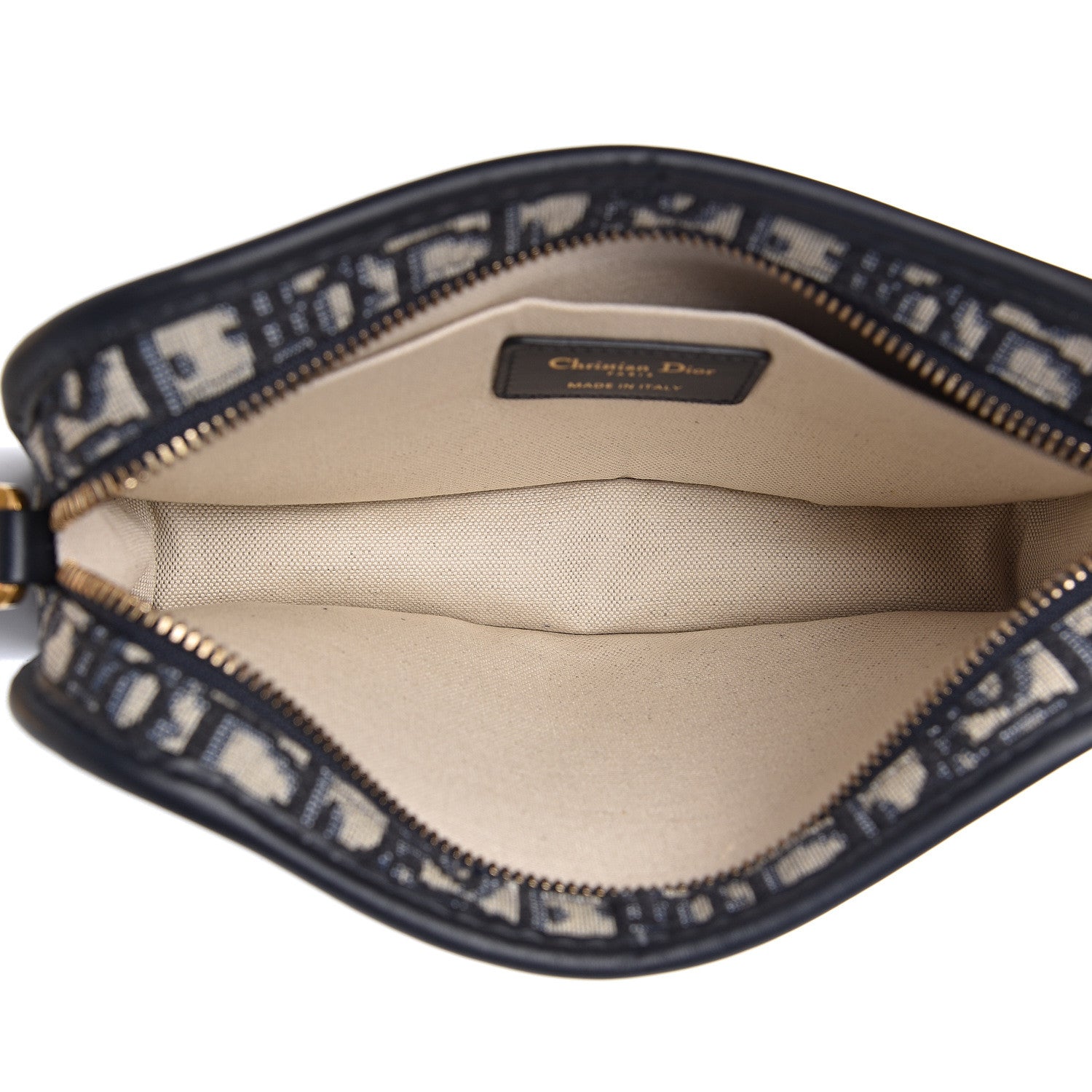 Christian Dior Oblique Diorquake Clutch Blue 5 of 10