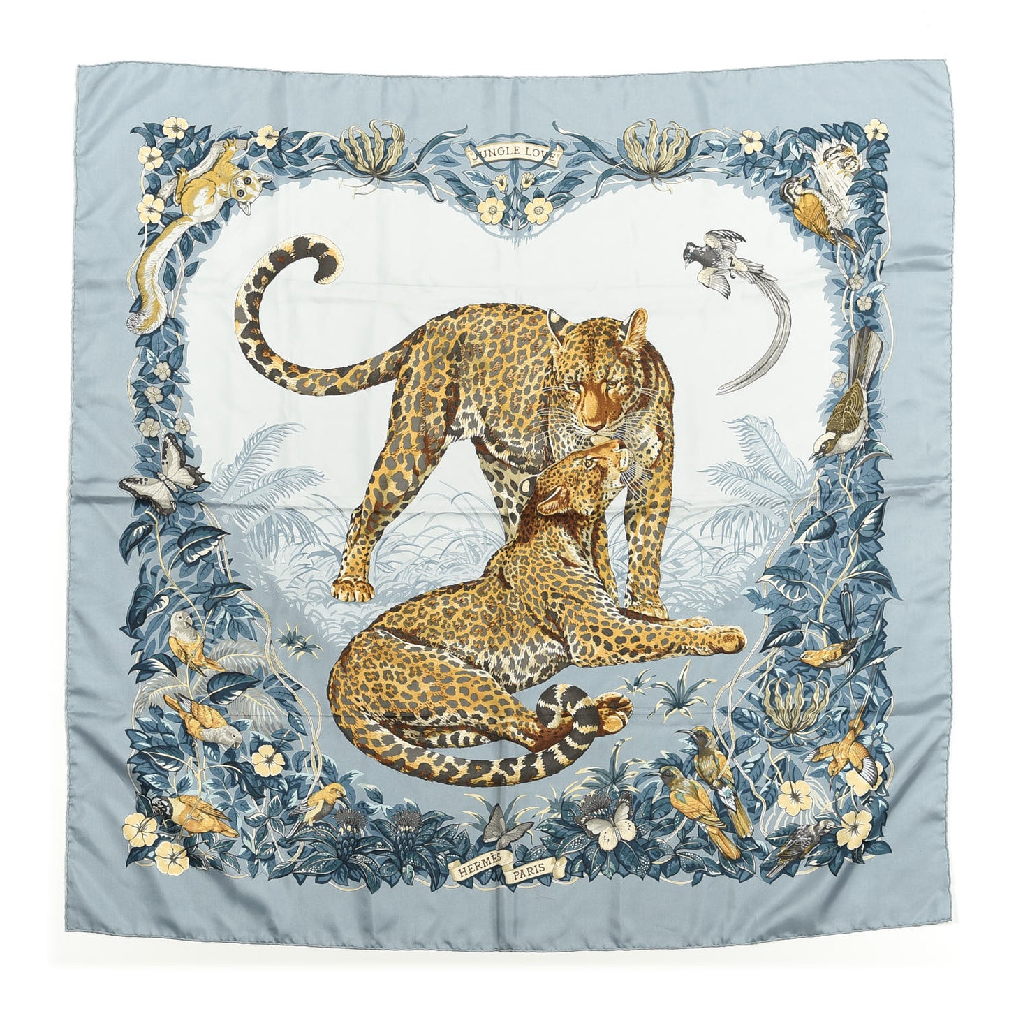 Silk Jungle Love Scarf 90