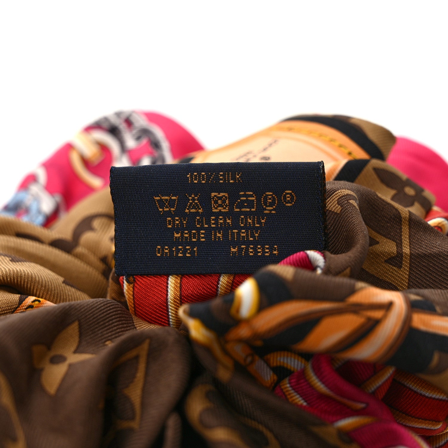 Louis Vuitton Silk Monogram Be Mindful Trop Chou Scrunchie 4 of 6