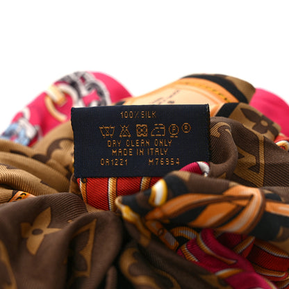 Louis Vuitton Silk Monogram Be Mindful Trop Chou Scrunchie 4 of 6
