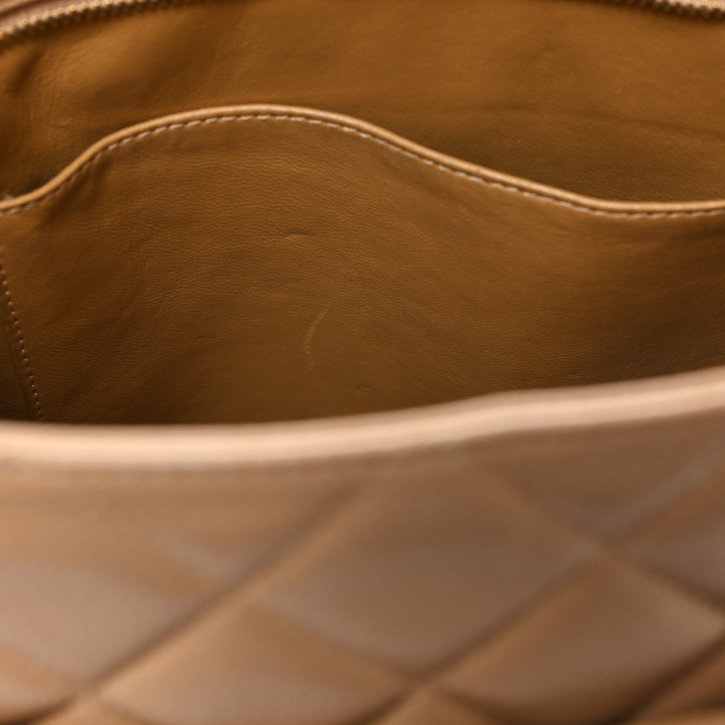 Caviar Quilted Medallion Tote Beige