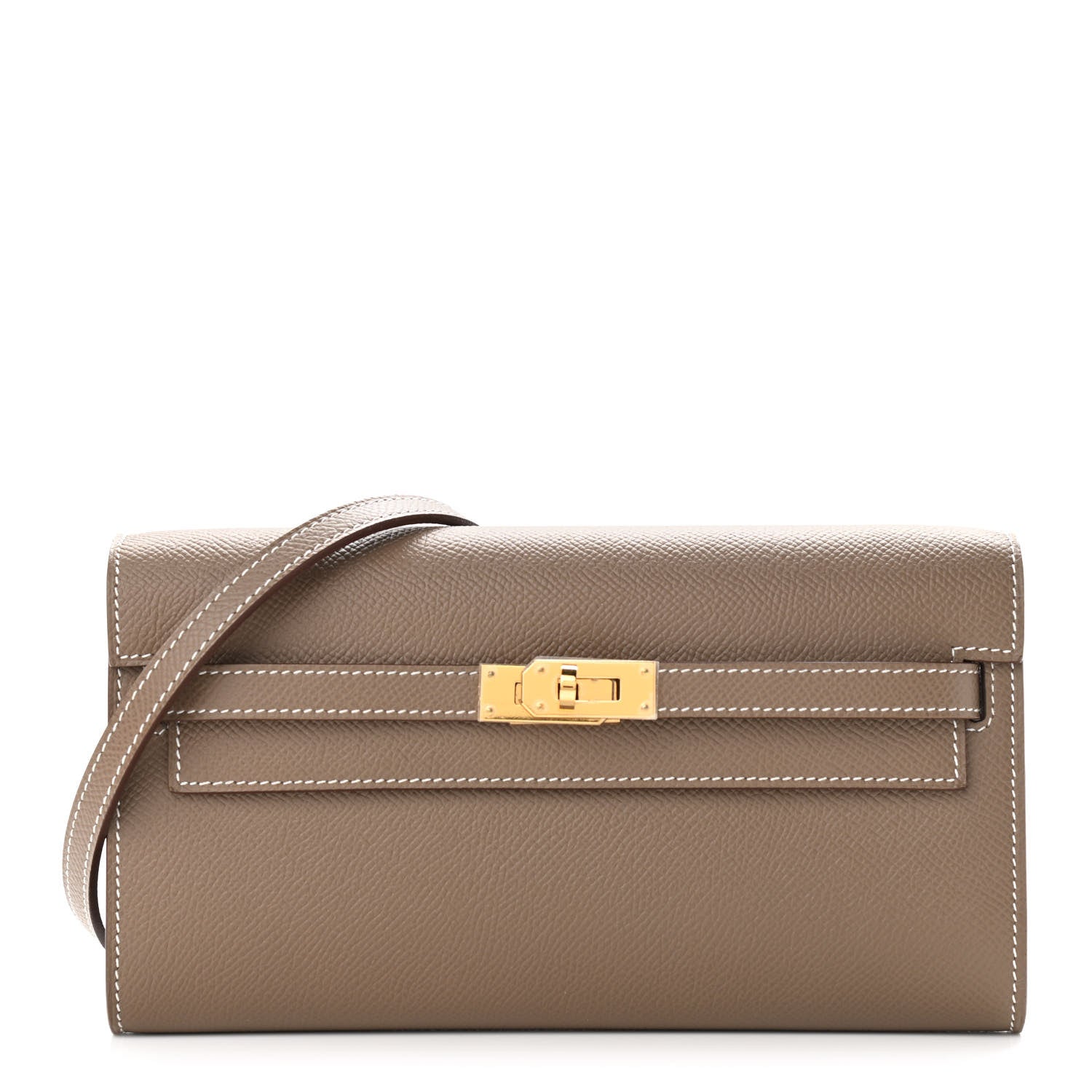 Hermes Epsom Kelly Wallet To Go Etoupe 1 of 11