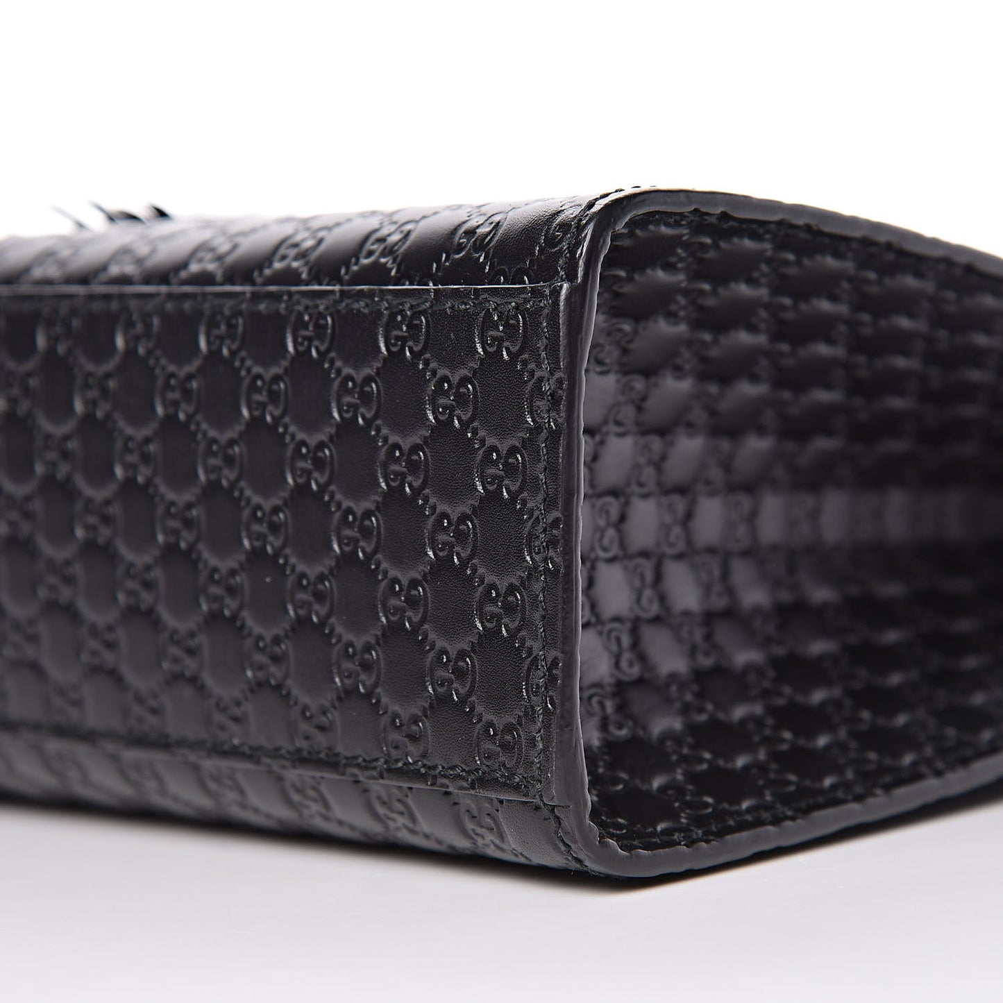 Microguccissima Medium Emily Chain Shoulder Bag Black