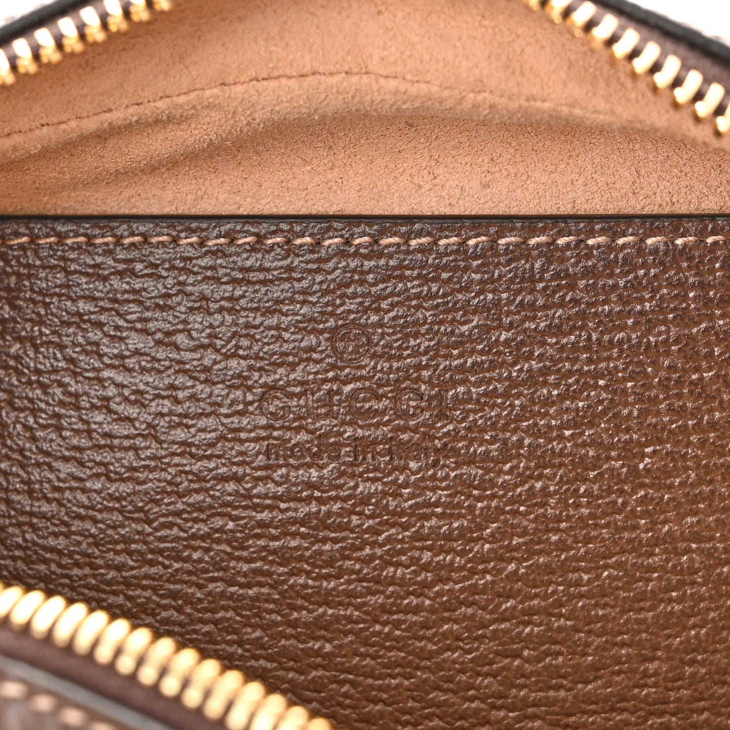 GG Supreme Monogram Web Mini Ophidia Shoulder Bag Brown