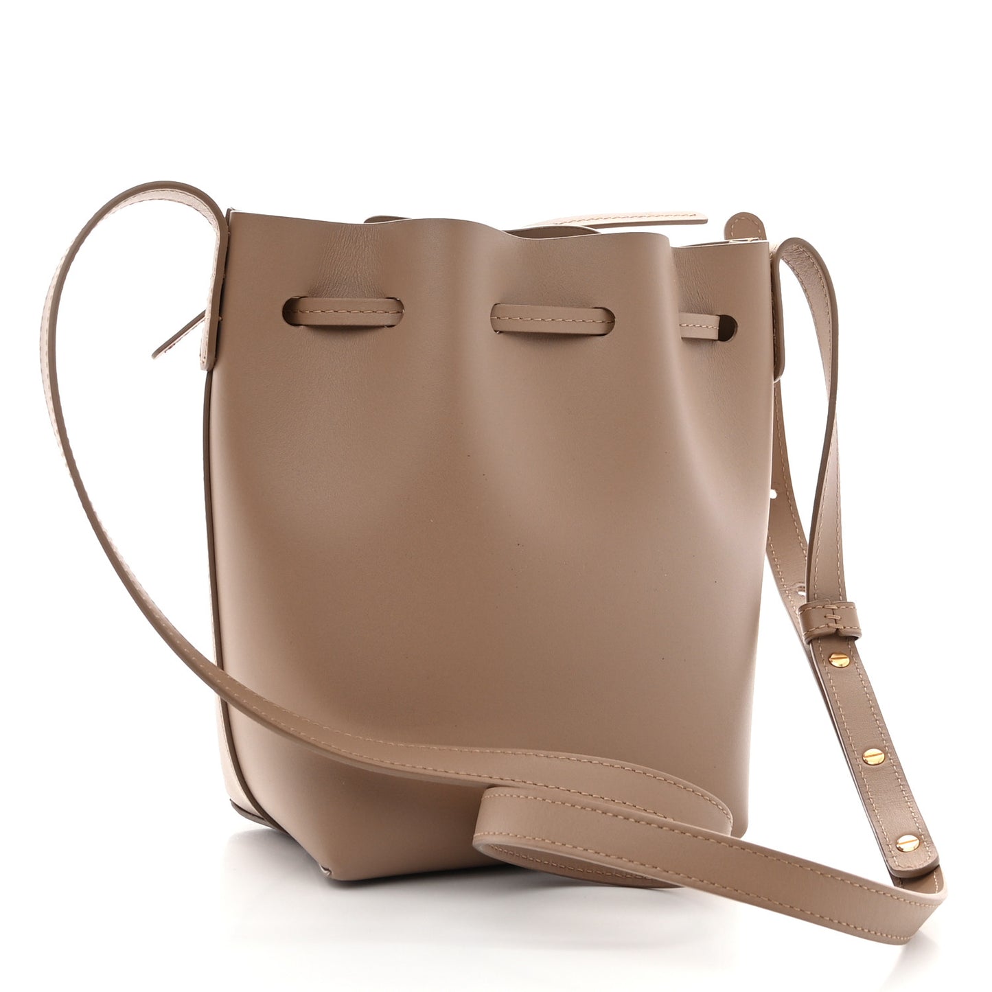 Calfskin Mini Mini Bucket Bag Biscotto