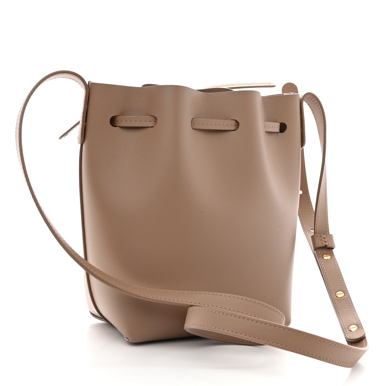 Mansur Gavriel Calfskin Mini Mini Bucket Bag Biscotto 3 of 10