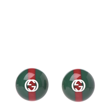 Gucci Resin Web Stud Earrings 1 of 4
